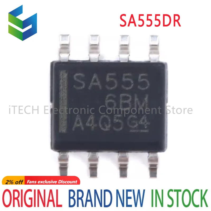 10PCS/LOT SA555DR SA555D SA555 SOP-8 New original