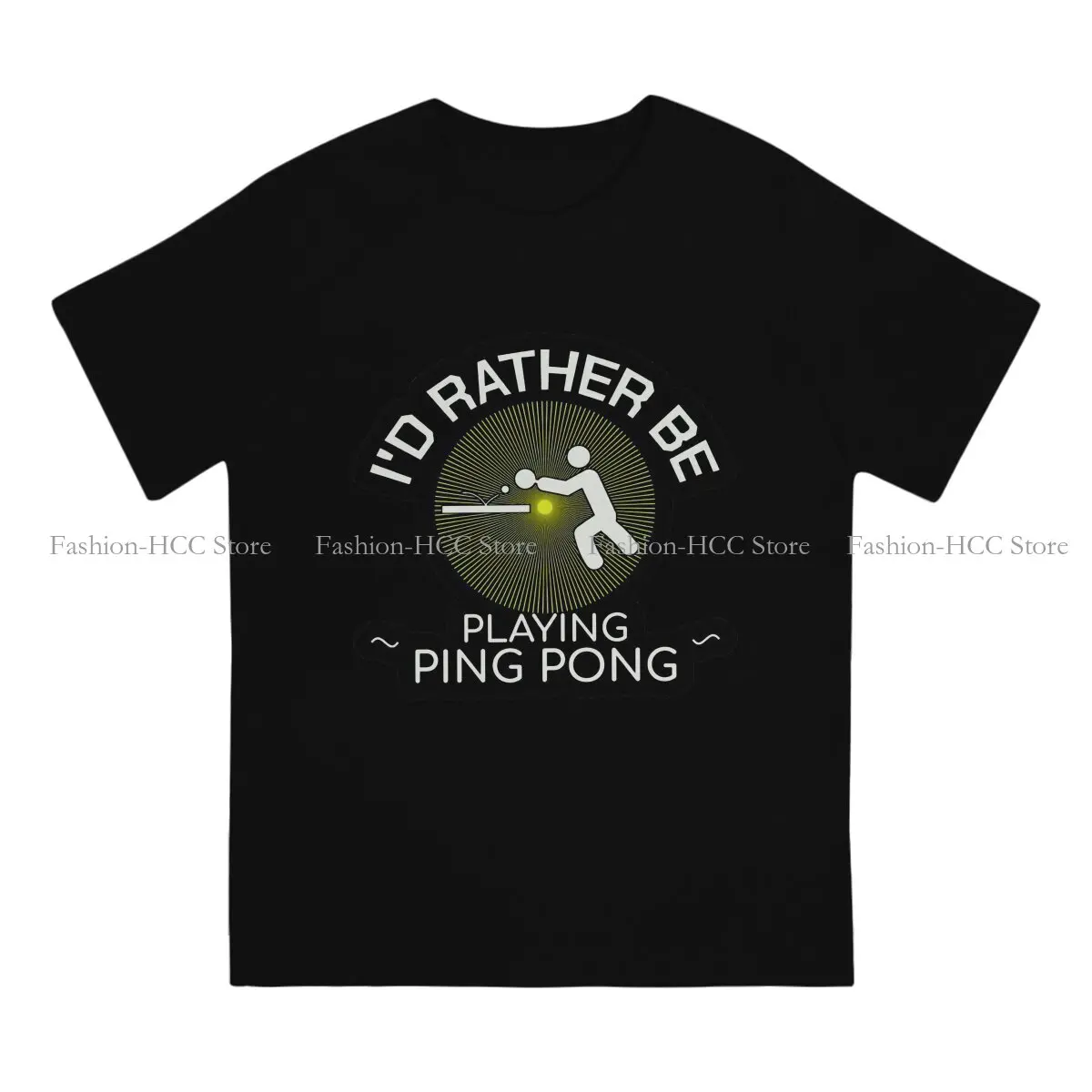 Ping Pong Table Tennis TShirt for Men Pingpong Humor Summer Tee Polyester T Shirt Novelty Trendy Loose