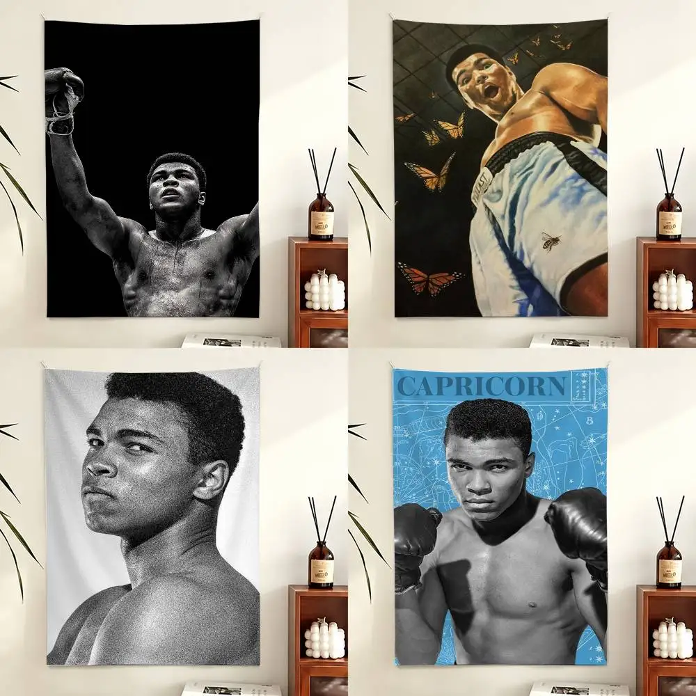 Muhammad Ali Inspirational Boxing Legend Flag Digital Printing Banner for Garage Wall Out Door Decoration