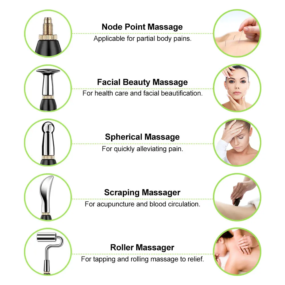 3/5 Heads Electronic Acupuncture Pen Electric Meridians Laser Therapy Heal Massage Pen Meridian Energy Pen Relief Pain Tools