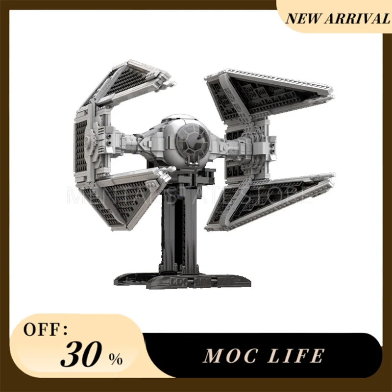 NEW 1200PCS Customized MOC Outland TIE-Fighter Blocks Technology Bricks DIY Creative Assembly Education Toys Holiday Gifts