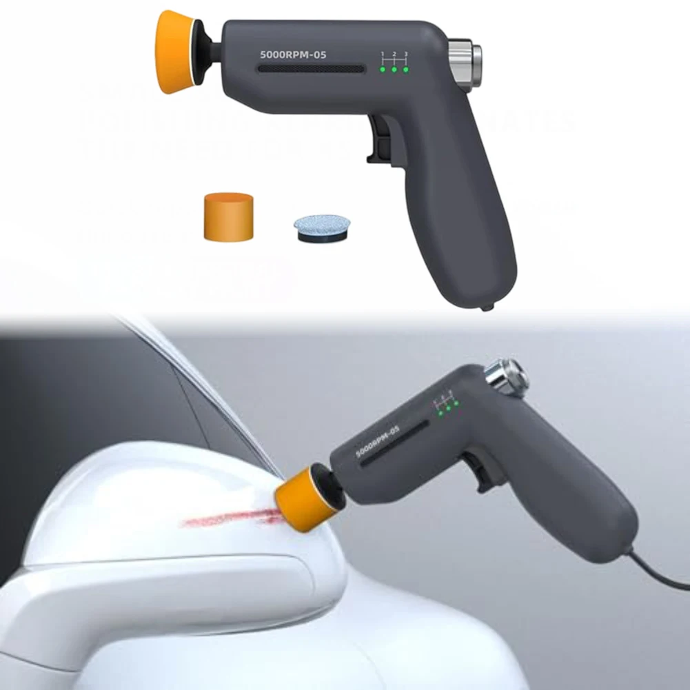 12V Compact For Mini Car Polisher for Automotive Care Featuring Ergonomic Design and Multiple Polishing Functions