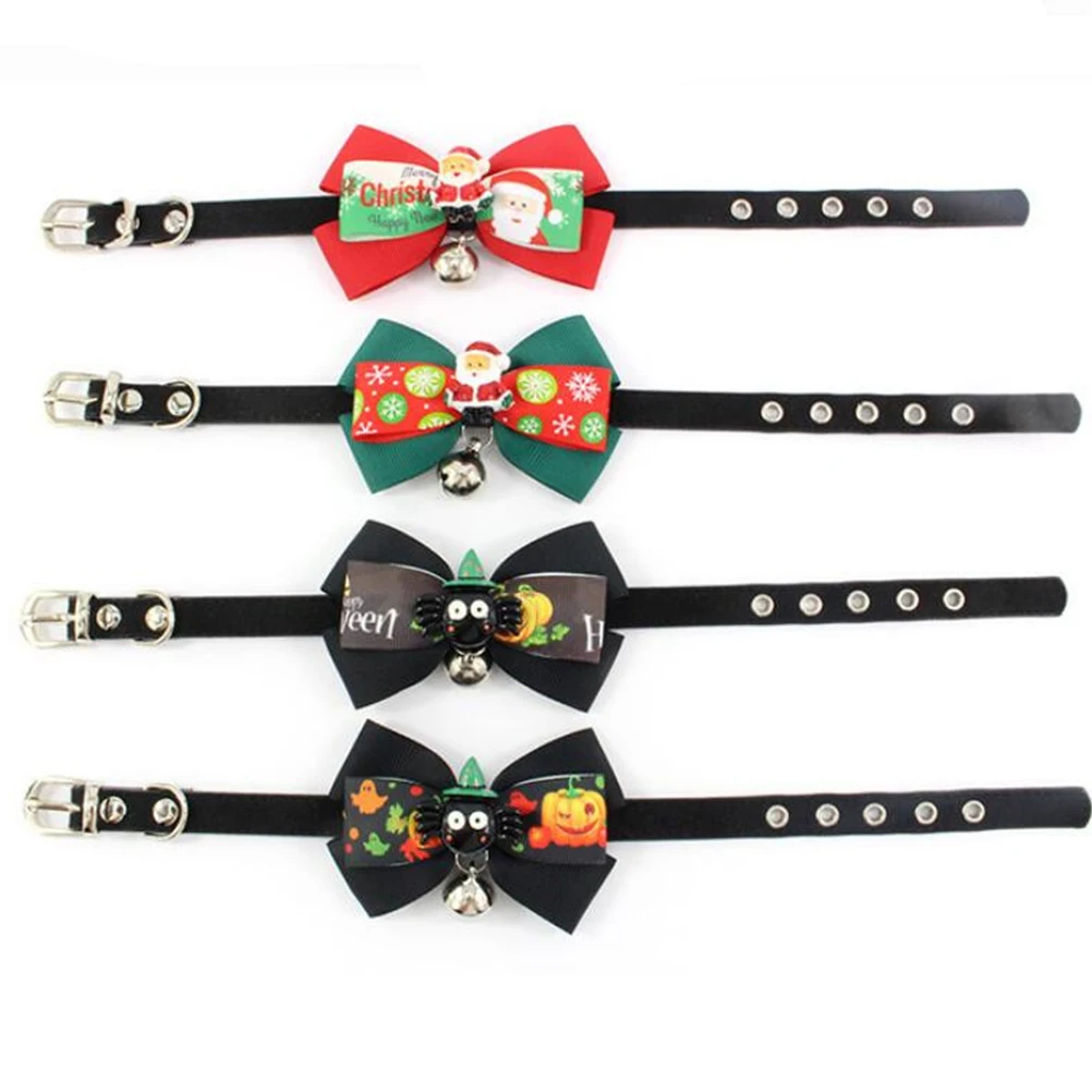 

Creative Christmas Dog Collar Adjustable Neck Accessories Soft Comfortable Fashion Party Festival -B016-3
