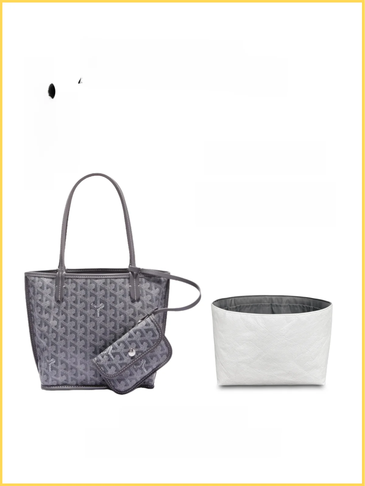 

ZONEYNG Anjou Tote Bag cery op Bag with Dog Tooth DuPont Paper Inner Bag Universal Simple Sle Outdoor Storage Orga...