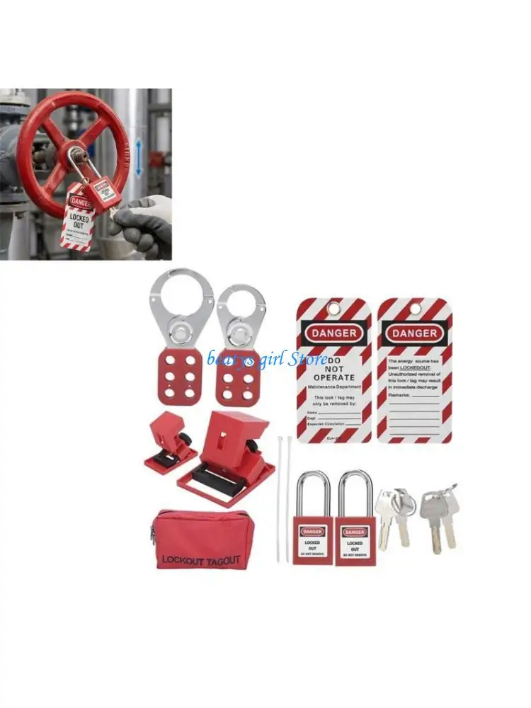 

C7AB High Clear Safety Padlock Included Plastic Lockout Device Workplace Safety