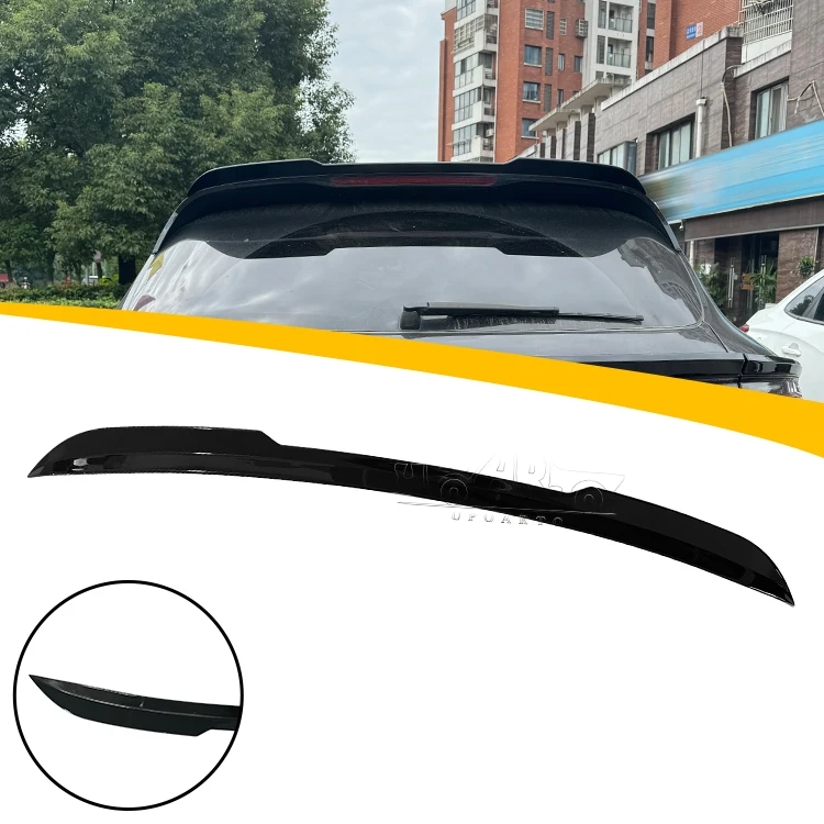 

Car Paint Decoration ABS Plastic Carbon Fiber Rear Trunk Lip Top Wing Roof Spoiler for Porsche Macan 2014-2018 2019 2020 2021