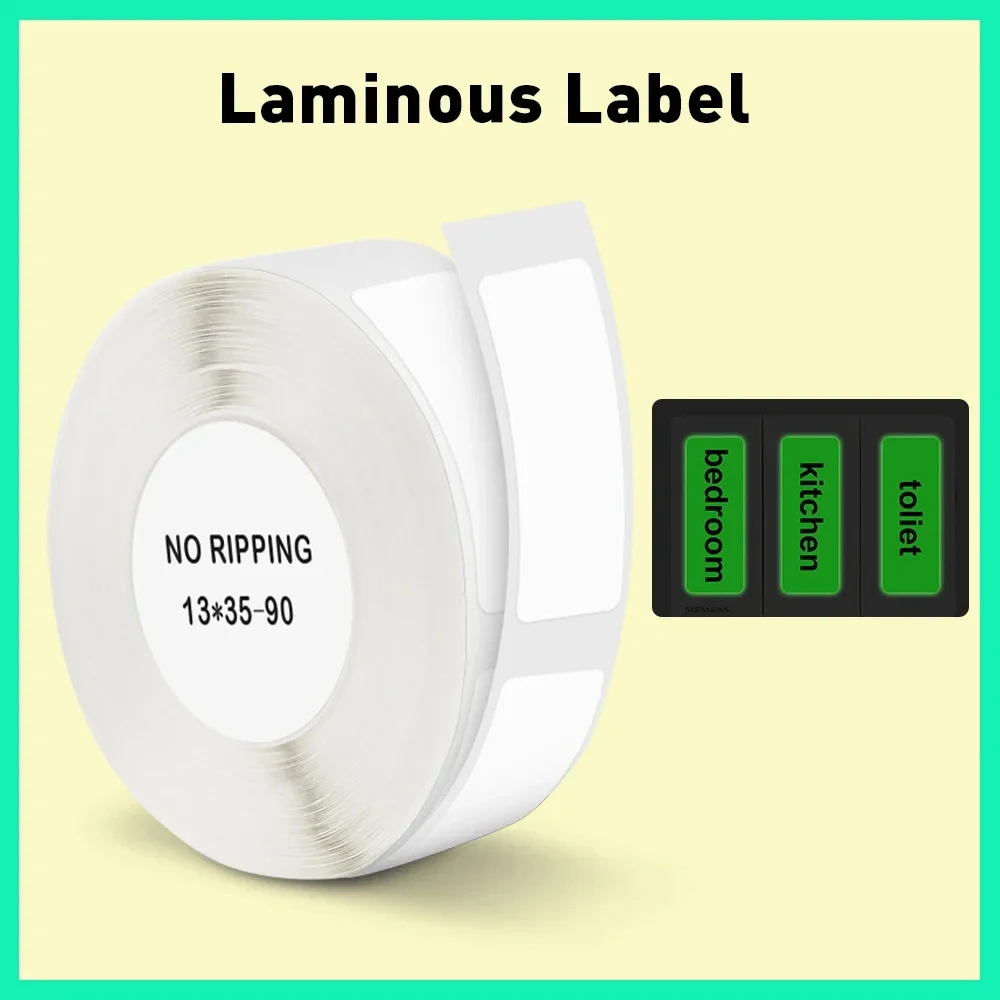 Niimbot D11 D101 D110 Luminous Label Sticker Self-adhesive Sticker 13*35mm Glow-in-the-dark Sticker