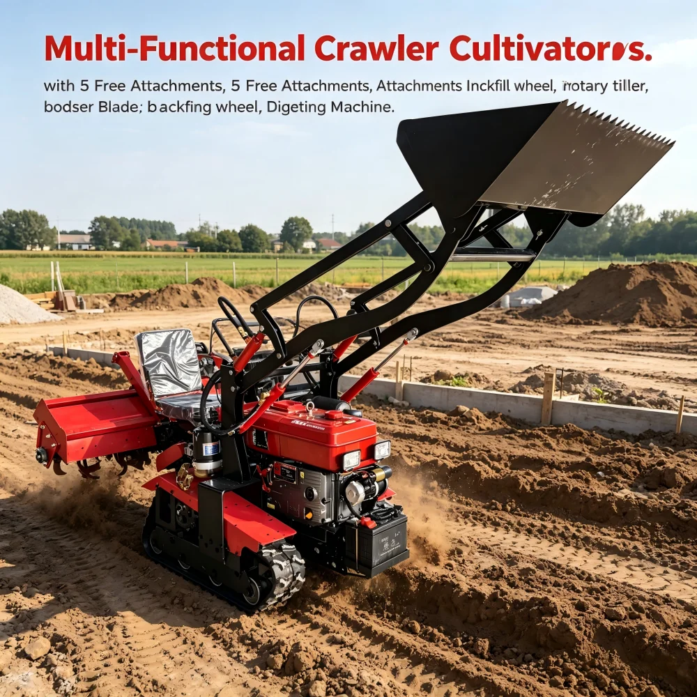 

40 HP Heat Resistant Tiller Southern Orchard Durable Field Machine