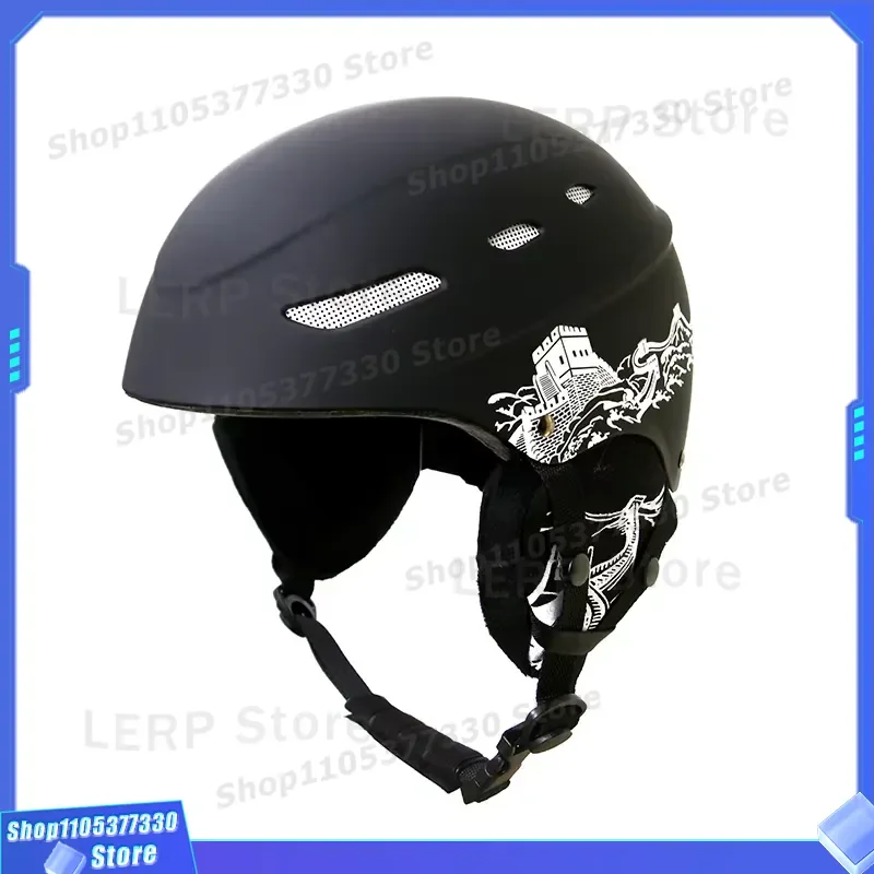 Custom ABS Ski Helmet EMC Certified EN1077 Adult Men Snowboard Winter Sports Equipment Safe Protective Gear for Skiing EN1077