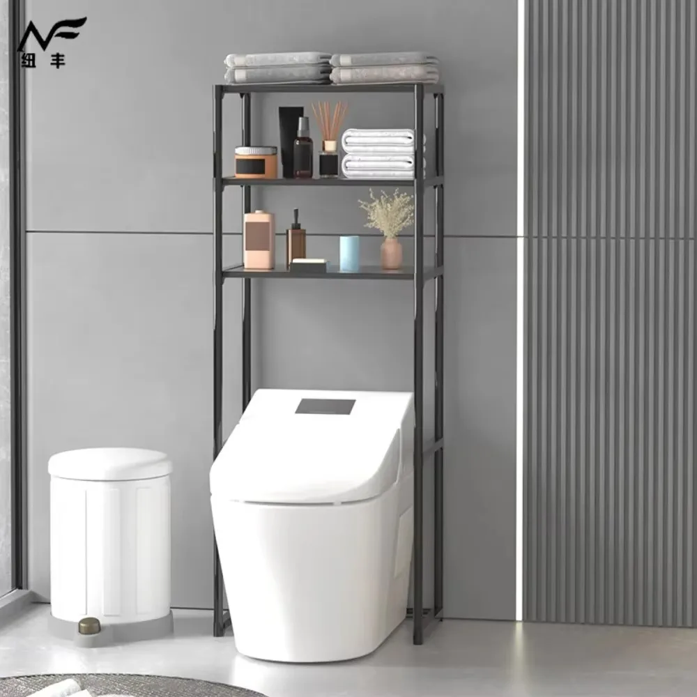 Bathroom Storage Rack Over The Toilet Shelf Multilayer Space Saver Organizer Multi-purpose Floor Standing Toilet Storage Rack