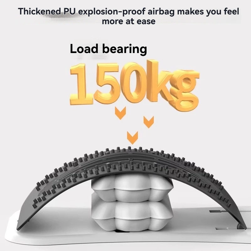 Airbag Lumbar Spine Soothing Massage Board Hunchback Correction Lumbar Spine Stretching Relief Nerve Compression Lumbar Support