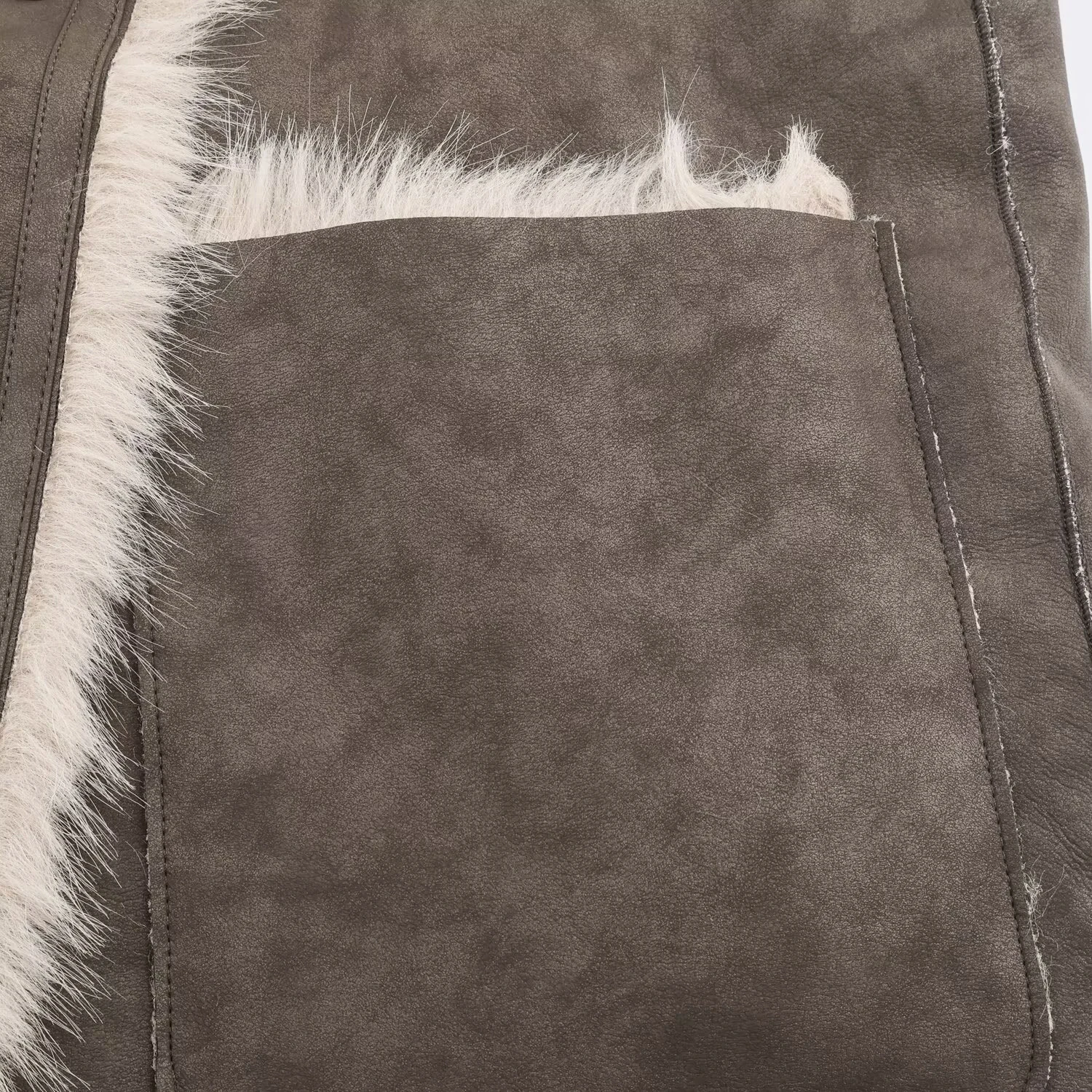 النمط الأوروبي والأمريكي الخريف نمط جديد فضفاض على الوجهين على الوجهين يرتدي سترة معطف الفرو الاصطناعي #4