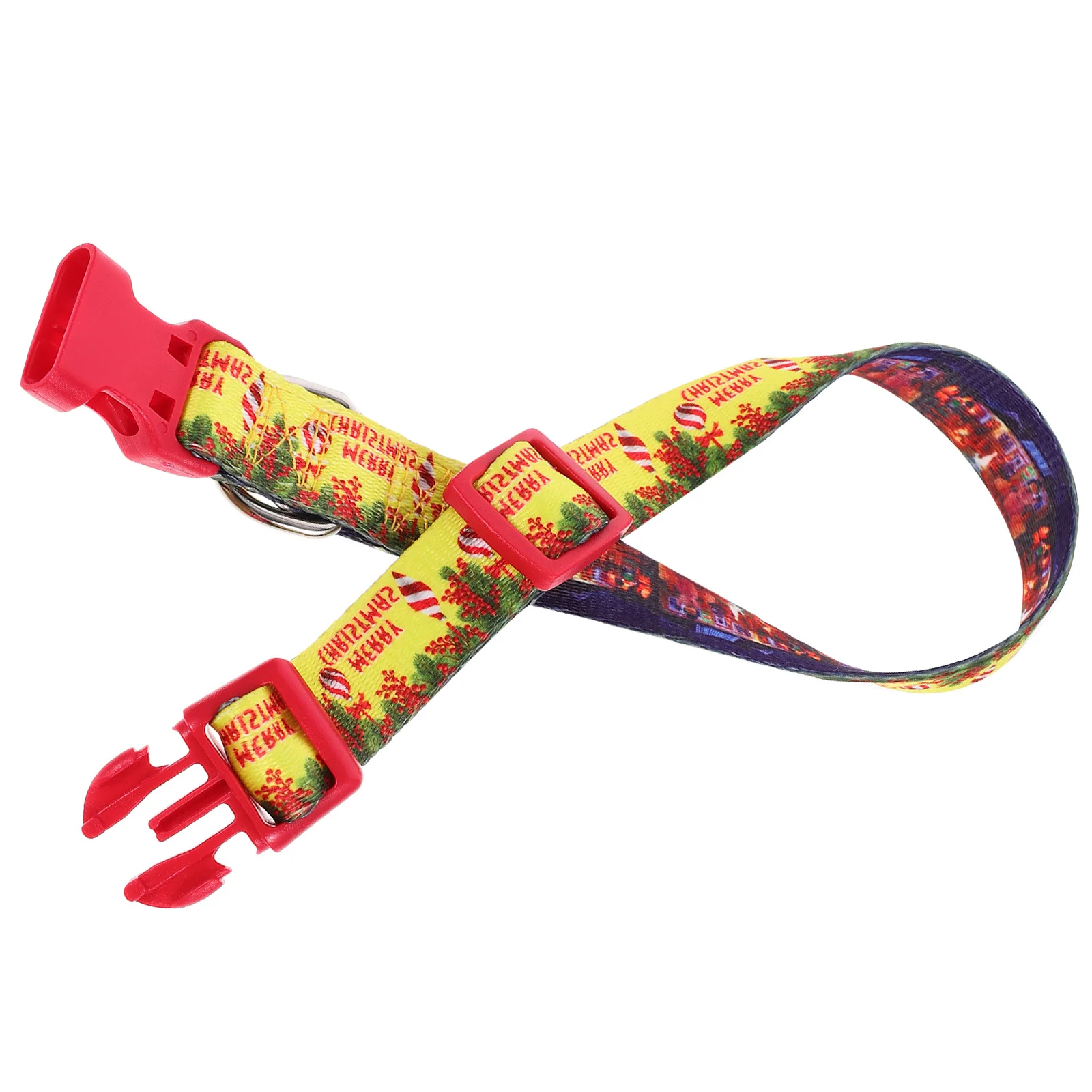 

Small Xmas Dog Collar Adjustable Lightweight Pet Collar Safety Buckle Cute Cartoon Design Christmas Holiday Accessory