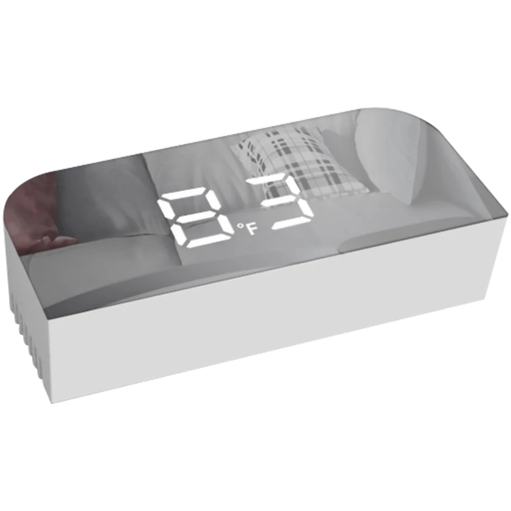 

Digital Alarm Clock Electronic Fashionable LED Screen Clocks Delicate Compact Home White Large Child