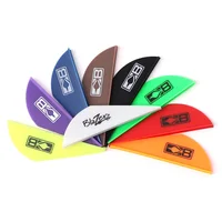 Plumas de flecha de 50 piezas, paleta de plumas de goma de 2 pulgadas, accesorios de tiro con arco para caza, bricolaje