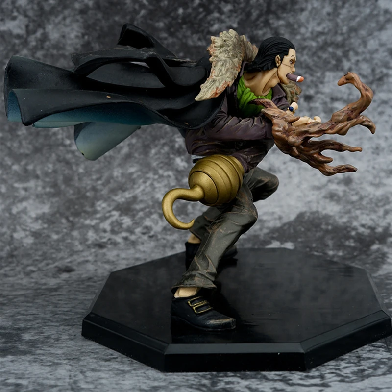 Anime One Piece Sir Crocodile Battle Ver. PVC Action Figure Statue Collectible Model Kids Toys Doll Gifts 13CM