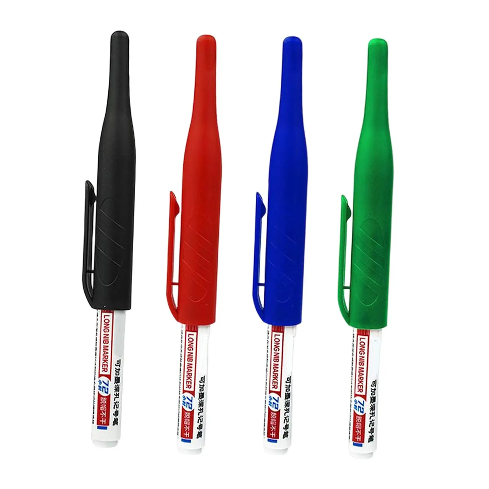 4Pcs Long Reach Markers Woodworking Tool Rock Carpenter Clay Pen