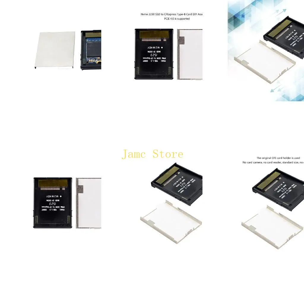 LX0B CFExpress Type-B To M.2 NVME 2230 Key-M Expansion Card SSD Adapter CFexpress Expansion Memory Card for Camera