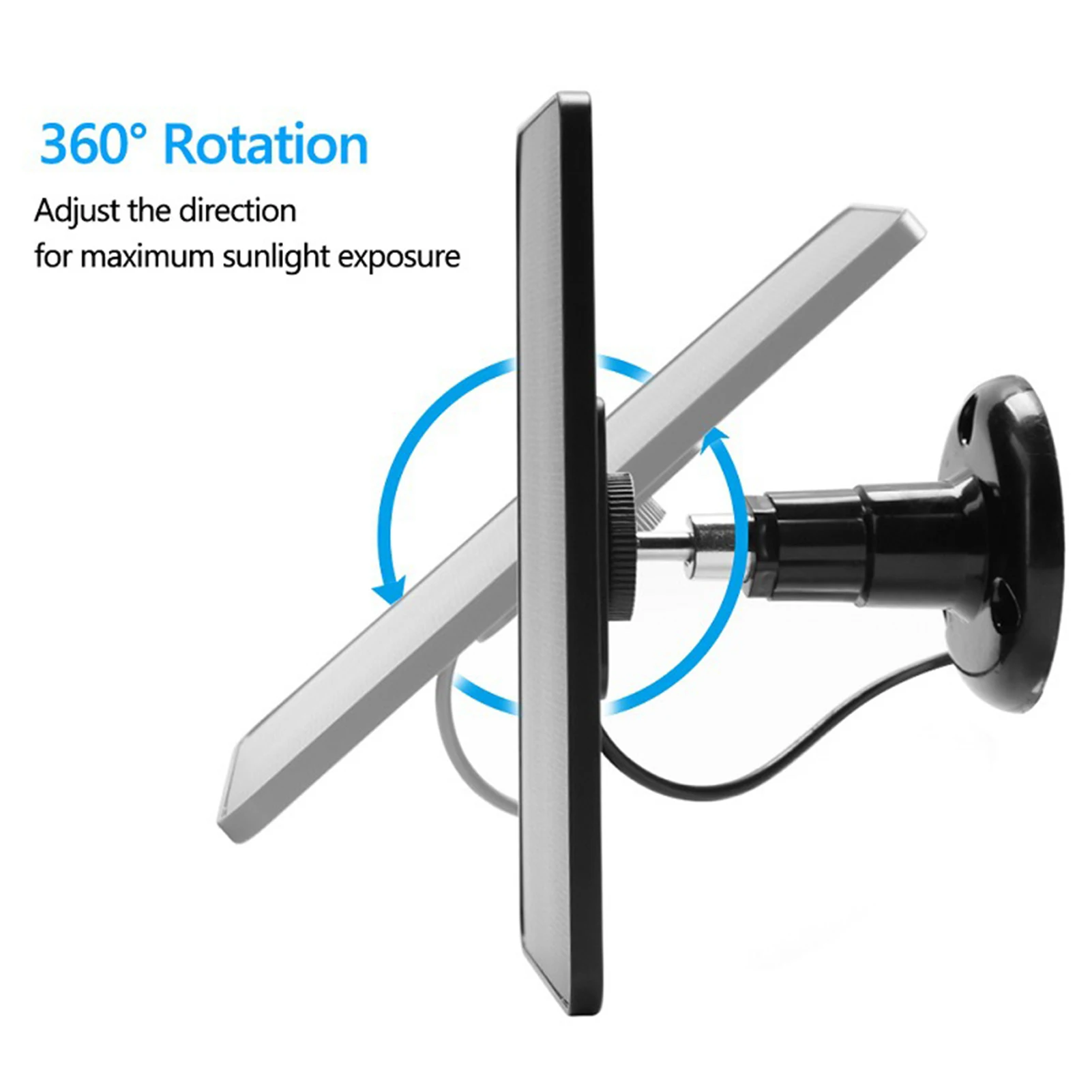 360° Rotatable Solar Panel with Quick Charge and Good Performance for Solar Garden Lighting