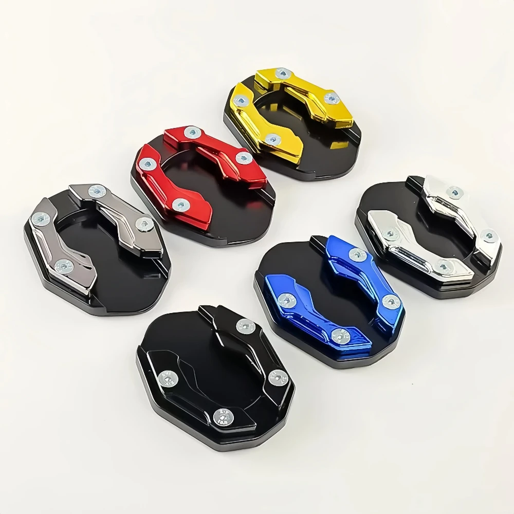 Scooter Motorbike Accessories Extension Foot Pad Support Plate Aluminum Alloy Motorcycle Bike Kickstand Extender Foot Side Stand