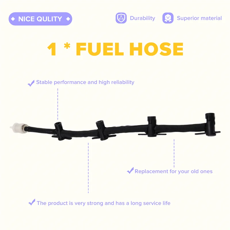 

03N130235A Fuel Return Line Hose New Replacement Fit For VW Passat Arteon Tiguan 2.0