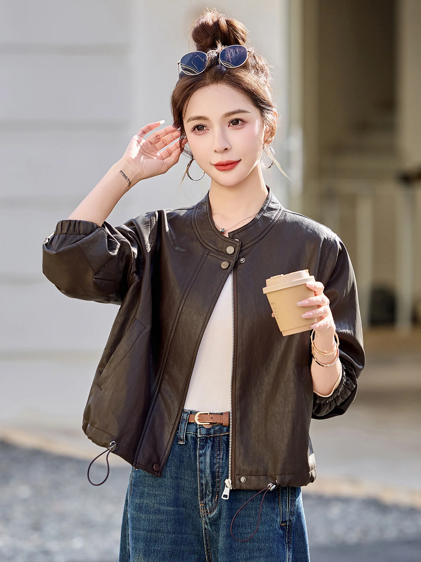 faionable-ort-cuir-jaet-femmes-printemps-automne-nouveau-design-sens-sli-reduction-de-l'age-haut-qualite-materiel-fermeture-eclair