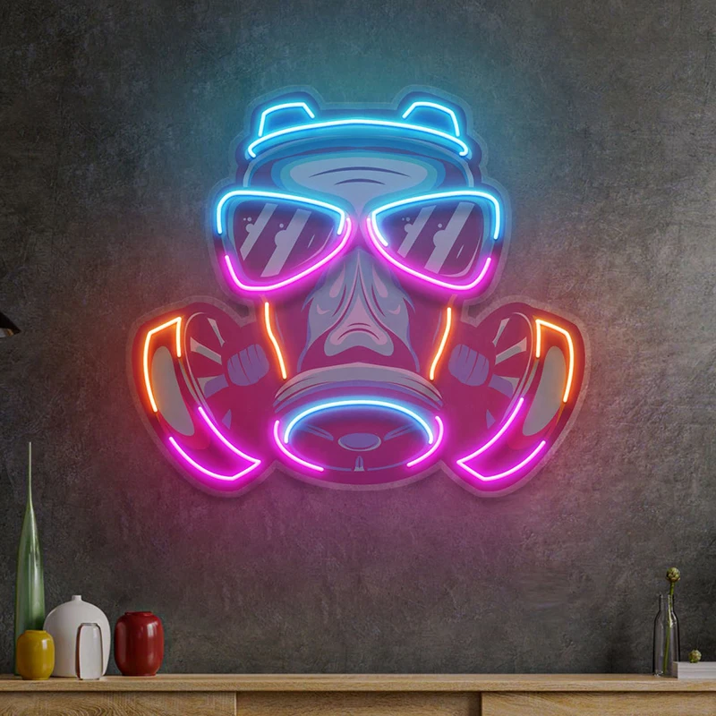 Paląca małpa znak neonowy LED Pop Art znaki świetlne do salonu do domu dekoracyjne Cutsom Bar Club dekoracja ścienna estetyczny Neon