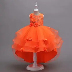 Summer 2024 Girls Dresses Kids Trailing Dresses Girls Kids Long Princess Dress Party Wedding Dresses 5 to 12 Years Old