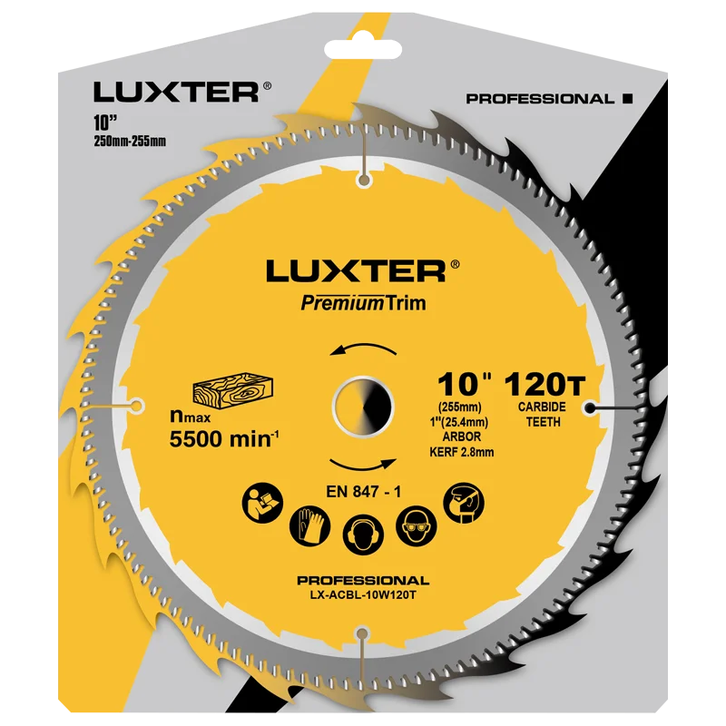 10inch 120T Saw Blade for Wood Working for Mitre Saw Table Saw Wood Cutting