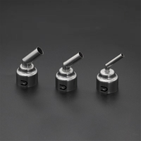 L33A_For SUGON 8650/ 8630/8610DX-PRO Hot Air Soldering Station 45 Degree Curved Nozzle 5mm/8mm/10mm Bent Angle Heat Nozzle