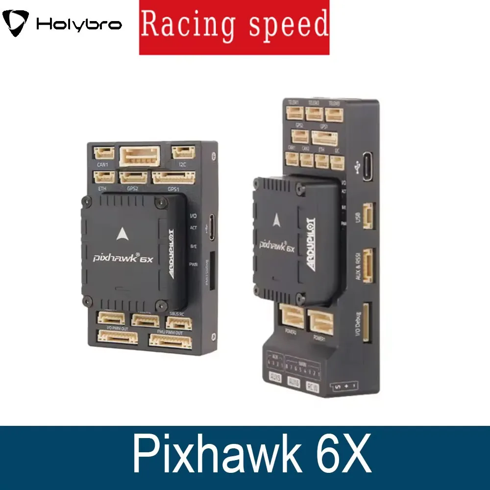 

HolyBro Pixhawk 6X (ICM-45686) Стандартный набор контроллеров полета/мини-набор с GPS-модулем M9N/M10 для радиоуправляемого мультироторного самолета