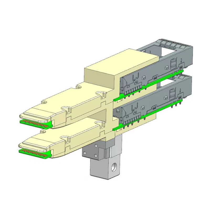 Reemplazo de liberación rápida para módulo de prueba SFP de alta vida útil y alta velocidad de paso, conector adaptador de prueba