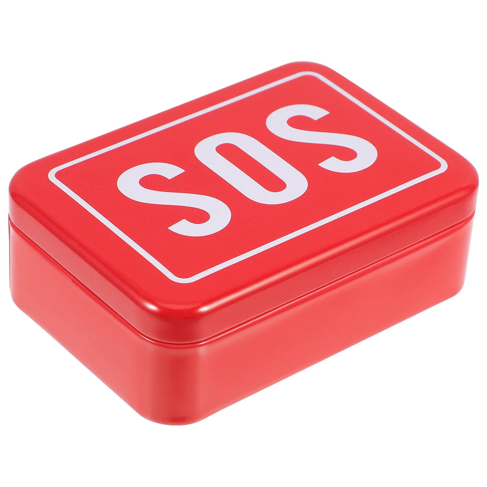 Multi-Use Medicine Case First Aid Storage Box Portable Emergency Medical Kit for Home Office Travel Lightweight Tinplate