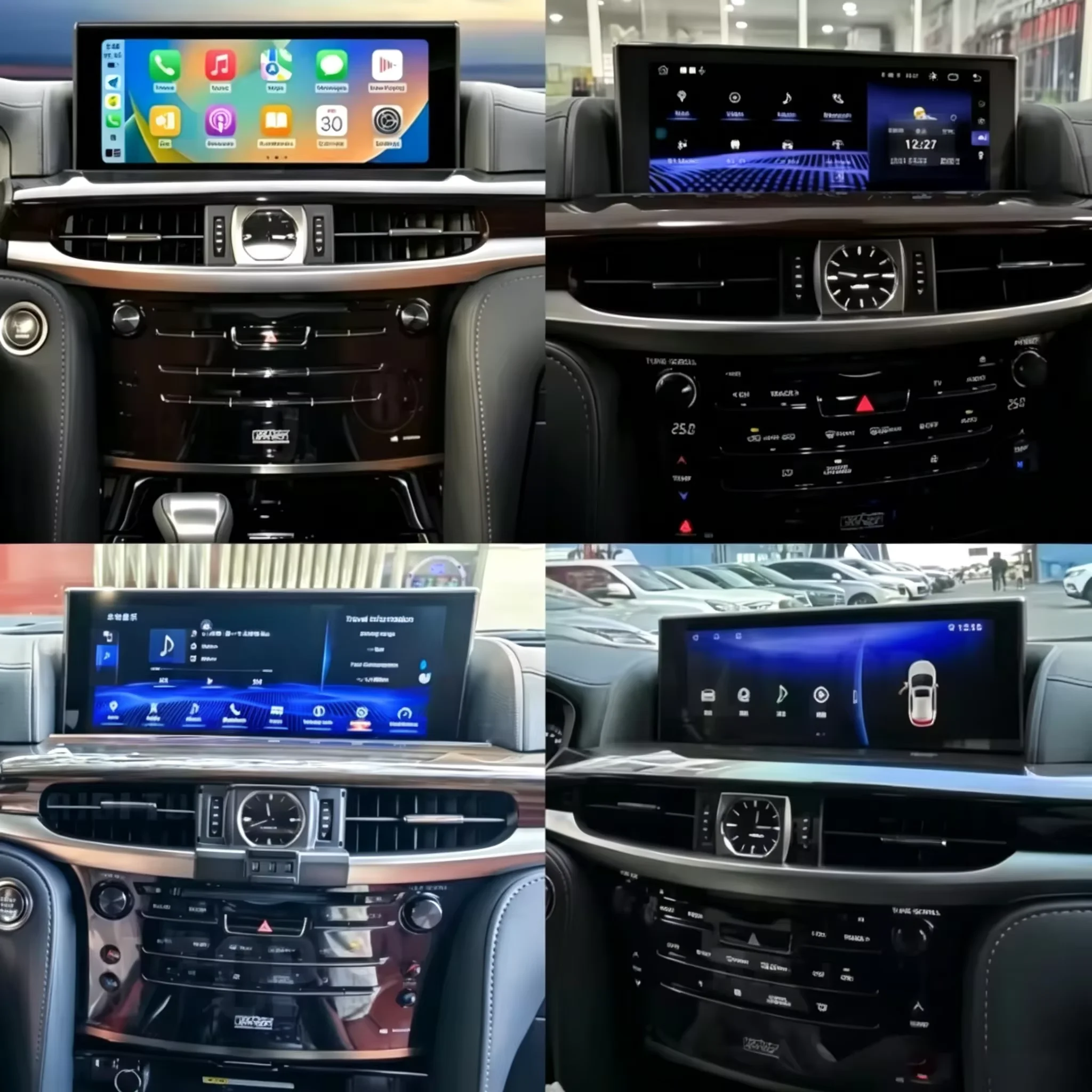 8G 128G 12.3 Inch Android 14 for Lexus LX570 2016-2019 Car Radio GPS Navigation Multimedia Player CarPlay Car Stereo