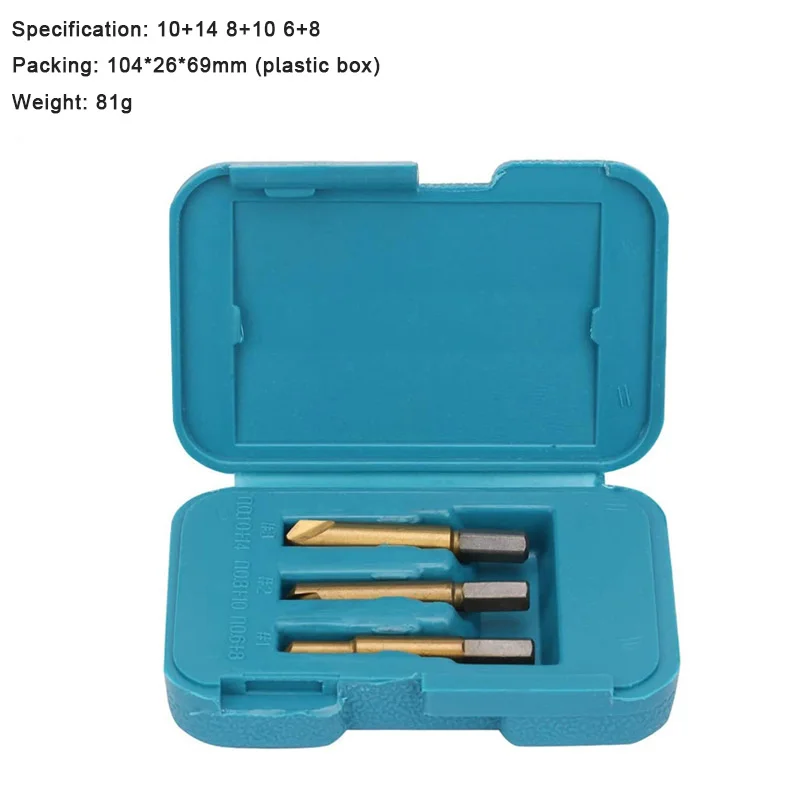 Estrattore di viti in acciaio ad alta velocità Realmote con vite in scatola di plastica Set di rimozione dei denti scorrevoli accessori per strumenti di manutenzione automatica