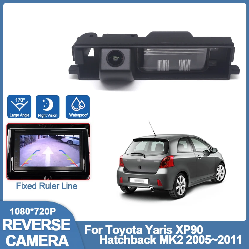 

Rear View Camera CCD HD Waterproof Reverse Parking Camera For Toyota Yaris XP90 Hatchback MK2 2005 2006 2007 2008 2009 2010 2011