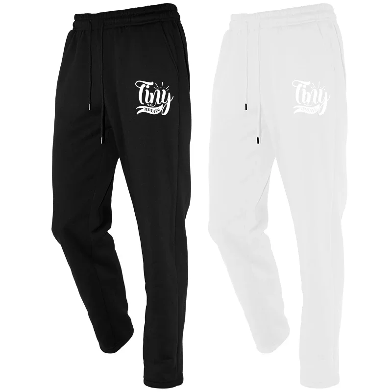 

Men's Printed Autumn Jogging Spring Solid Color Loose Fit Trousers Fitness Streetwear Sweatpants Outfit