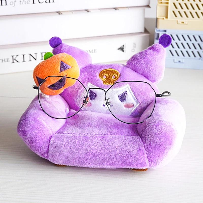 Mini Kuromi Cinnamoroll Doll Sofa Kawaii Stitch Kitty Melody Pompom Purin Stuffed Toys Desktop Decoration Plush Toys Cute Gift