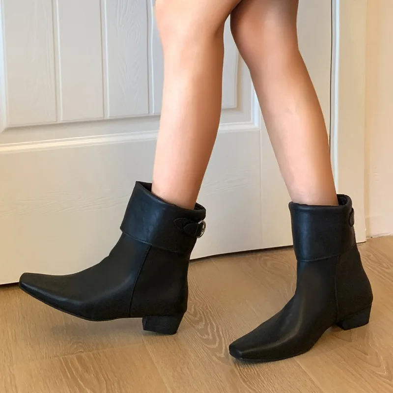 

Брендовые дизайнерские осенние новые кожаные непромокаемые ботинки челси в стиле ретро, удобные короткие ботинки на толстом каблуке для прогулок на открытом воздухе, размеры 35–42