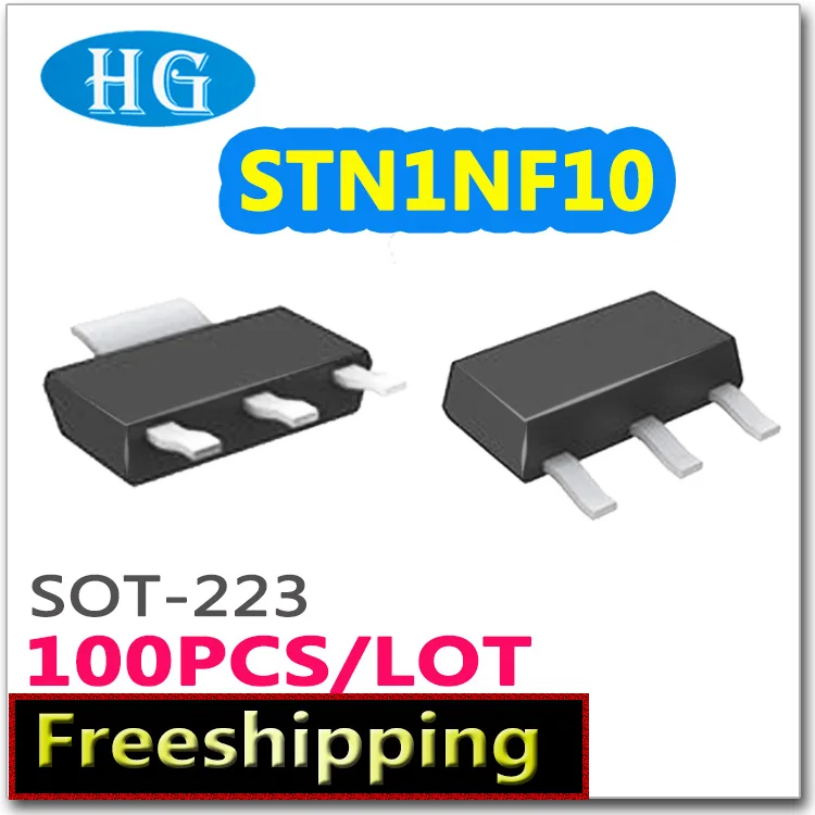 smd STN1NF10 100 قطعة 1000 قطعة SOT223 N-قناة 100 فولت 1A pdf داخل mosfet