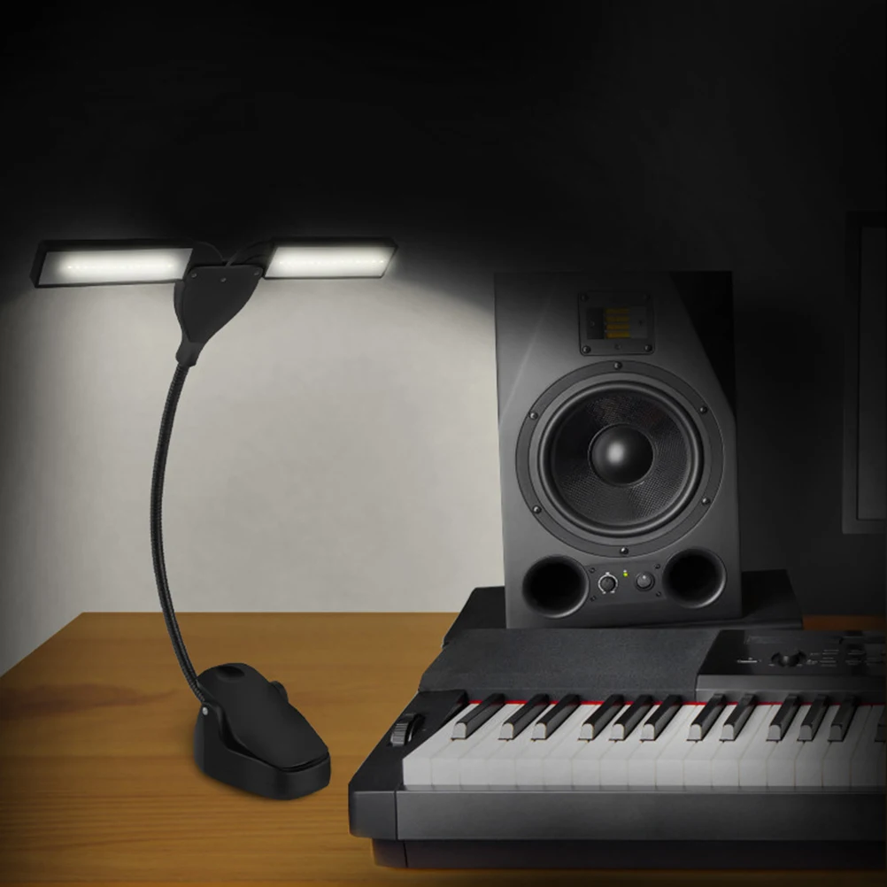 

Creative Music Score Light Practical LED Lighting Tool Multifunctional Clip Lamp for Home (Black, Charging Pattern)