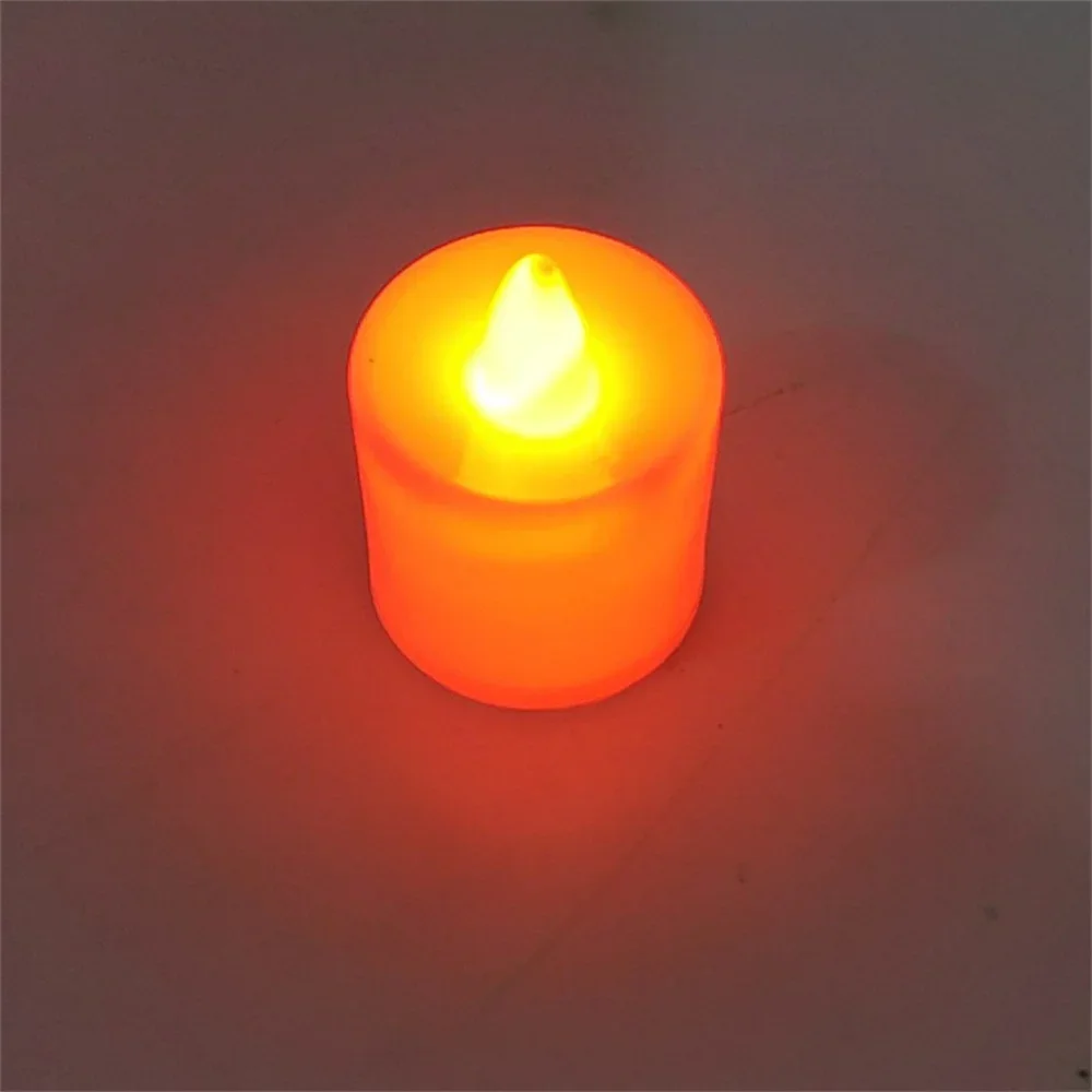 Led Flameless Electric Candles Lamp Battery Operated Votive Candles  Electric Tea Lights Moving Wick Wedding Party Decoration