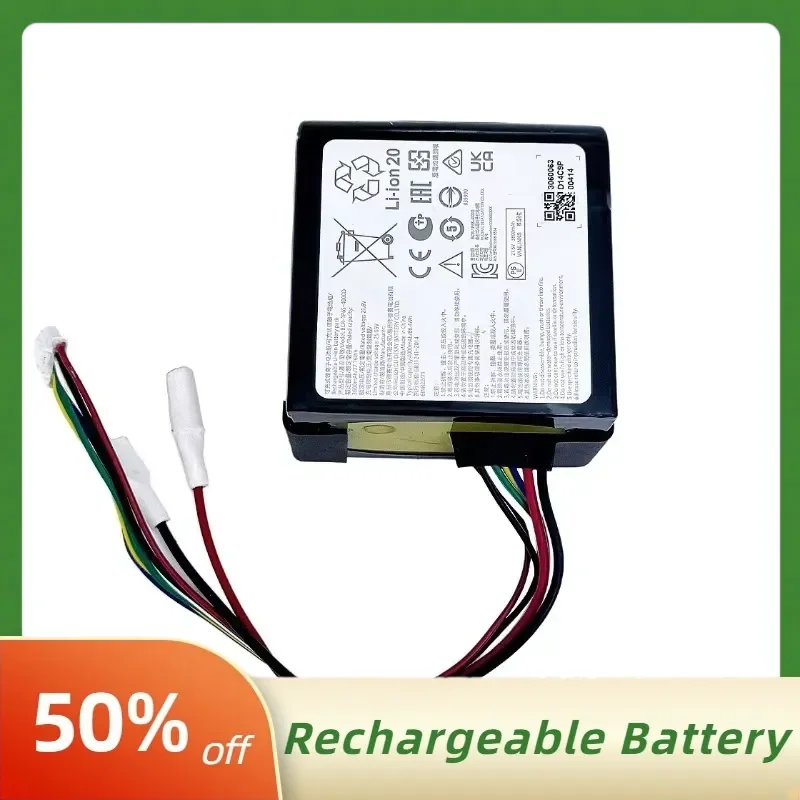 Large Capacity 4000mAh Roborock Floor Lithium-ion Battery for Washer A10/A10plus Model Accessories Rechargeable Batteries