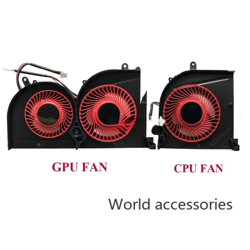 Computer CPU GPU Cooling Fans For MSI GS63 GS63VR GS73 GS73VR GS62 MS-17B2 MS16K2 16K3 Fan Cooler Radiator BS5005HS-U2F1 New