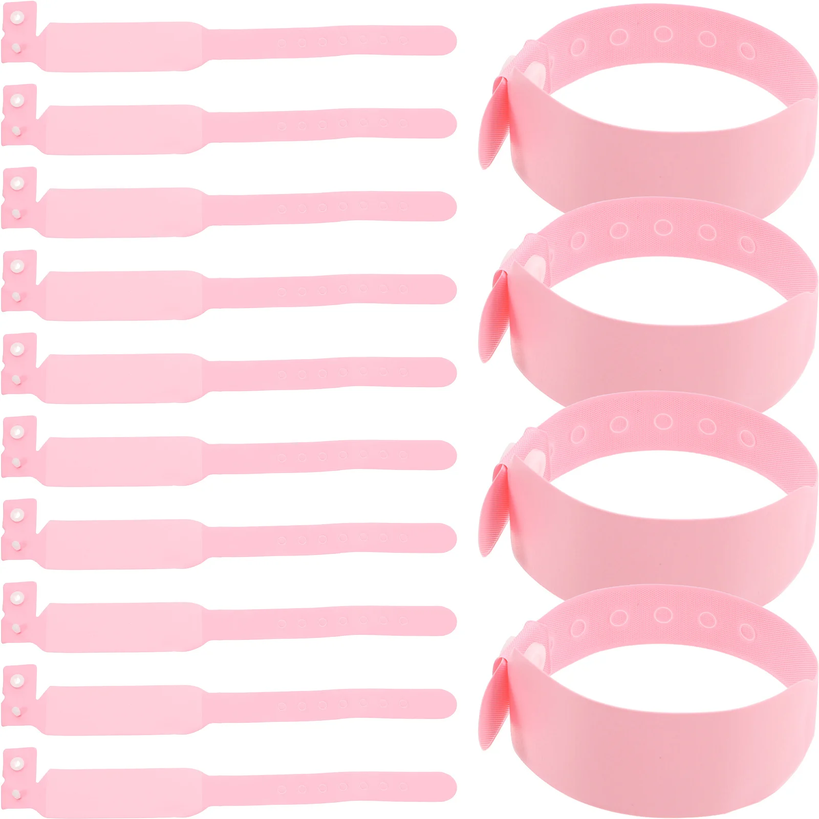 

100Pcs Newborn Identification Wristbands Disposable PVC Writable Medical Bands Waterproof Patient Id Bracelets