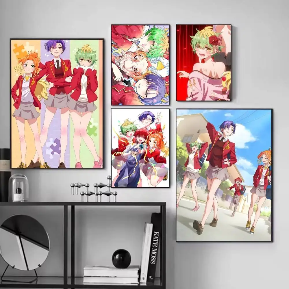 Anime Dealing with the Mikadono Sisters is a breeze Manga Posters Fancy Wall Sticker for Living Room Bar Decoration Wall Decor