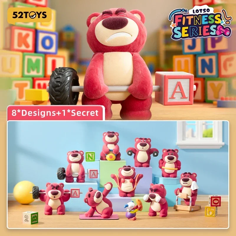 

Disney Lotso Fitness Series Blind Box Mystery Box Toys Kawaii Ornaments Figurines Home Decor Desktop Model Dolls Gilrs Gift