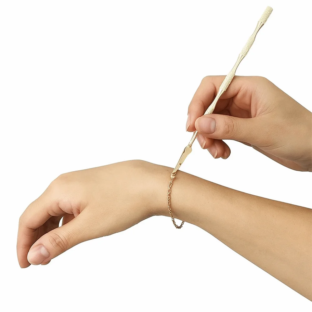 مفيدة الربط سوار مساعد كليب المعونة مجوهرات مساعد تعديل ارتفع الذهب/الذهب/الفضة سوار ارتداء مشابك قضيب مساعدة #5