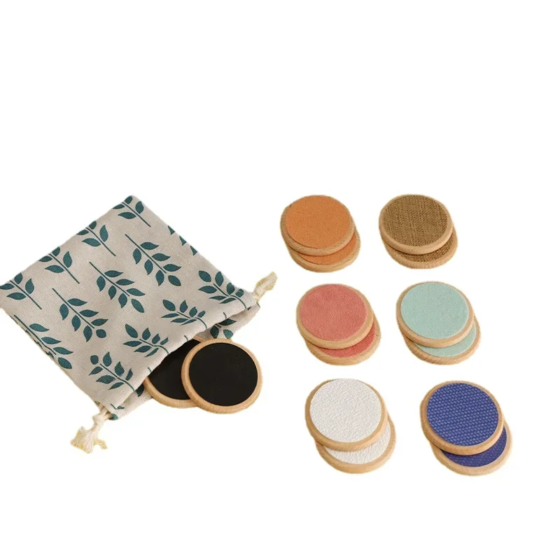 Kinder Montessori Sinnes Spielzeug Taktile Bord Passende Spiel Taktile Klassifizierung Farbe Erkenntnis Speicher Training Kinder Spielzeug