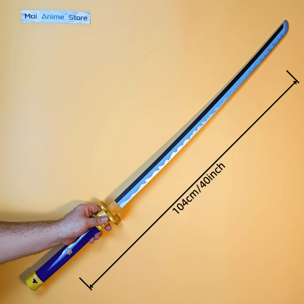 40 بوصة رورونوا زورو كاتانا أنيمي السيف تأثيري الدعامة بليد زورو ريال يابانيسا كاتانا الأصلي الساموراي صابر النينجا سكين لعبة هدية